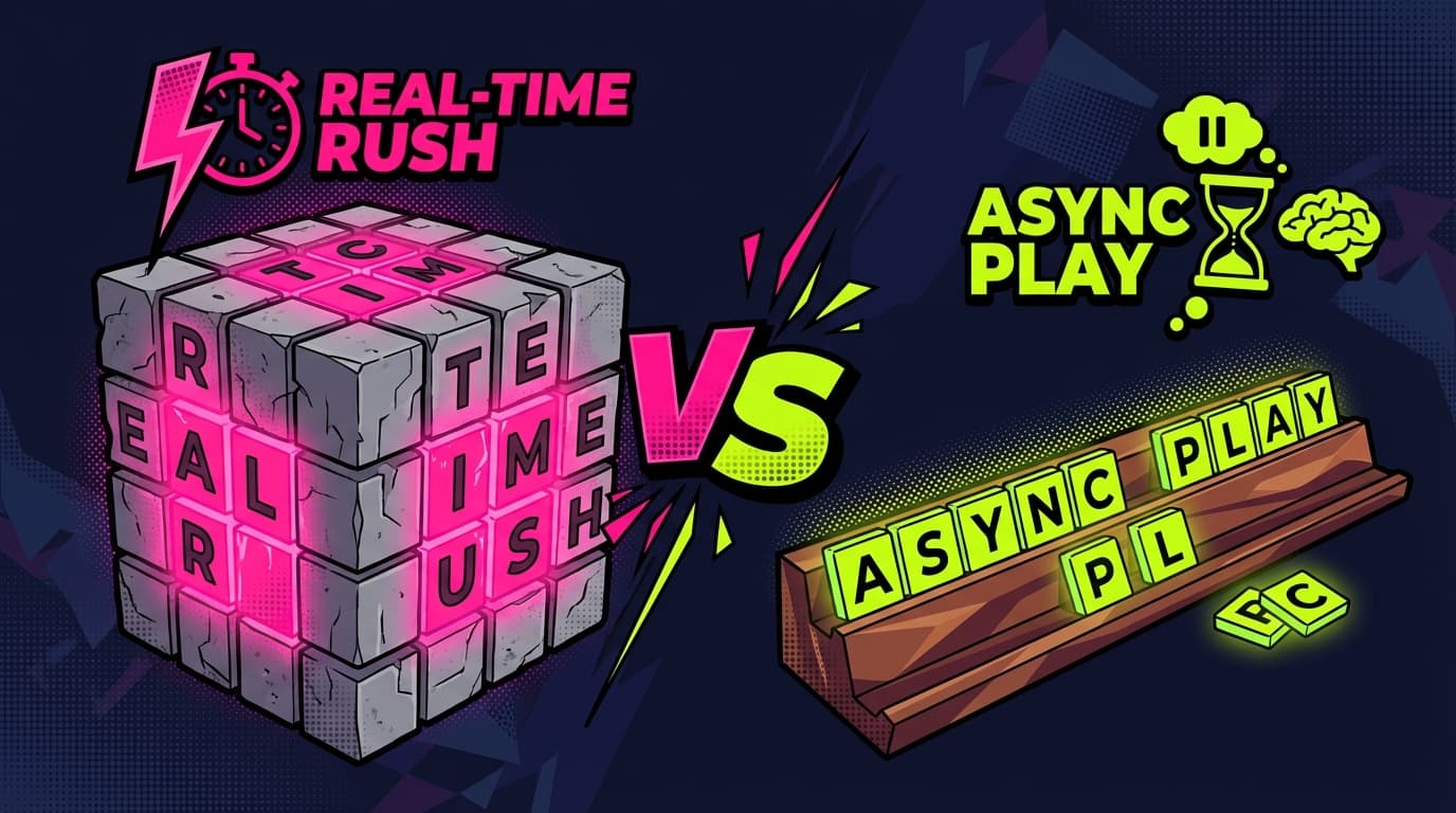 Boggle vs Words With Friends: Real-Time Rush or Async Chess Match?